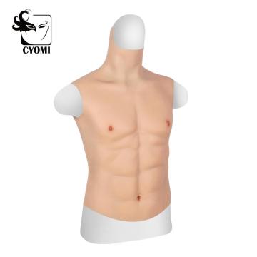 CYOMI Handmade Realistic Silicone muscles Cosplay Costumes Fake Chest for Man Fake abs Cover your belly for Crossdresser