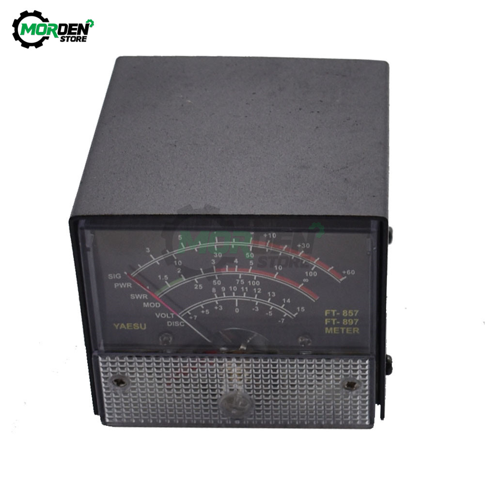 External S Meter SWR Power Meter For FT-857 FT-897 Practical Receive Emission Display Metal Case Cover SWR Meter