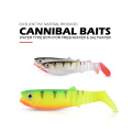 MEREDITH Cannibal 80mm 100mm 125mm Artificial Soft Lures Baits Fishing Lure leurre shad silicone Bait T Tail Wobblers