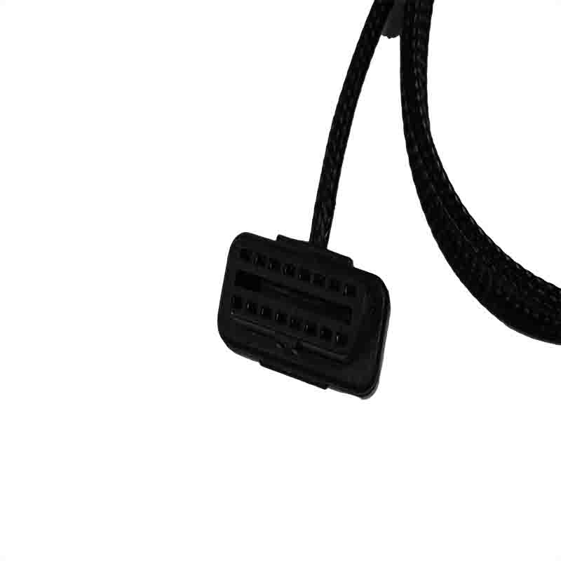 OBDII 16P female connector 12P green core