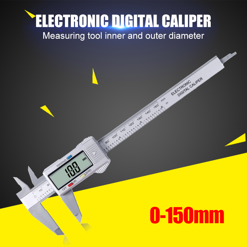 Multi-functional Vernier Caliper Classic Texture Electronic Plastic Gauge Micrometer Practical Depth Measuring Tools