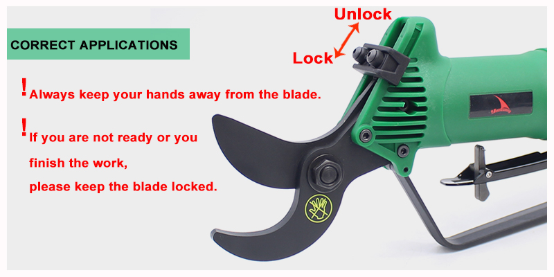 YOUSAILING Quality Pneumatic Pruning Shear Branches Scissors Garden Tools Air Nipper Blade Tools Garden Scissors