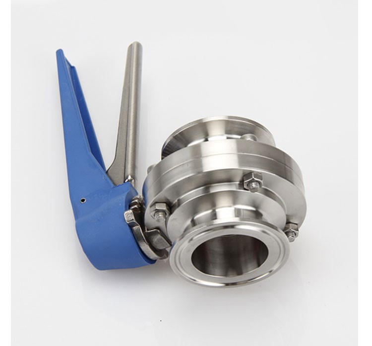 1-1/2" 38mm SS304 Stainless Steel Sanitary 1.5" Tri Clamp Butterfly Valve Squeeze Trigger for Homebrew Dairy Product