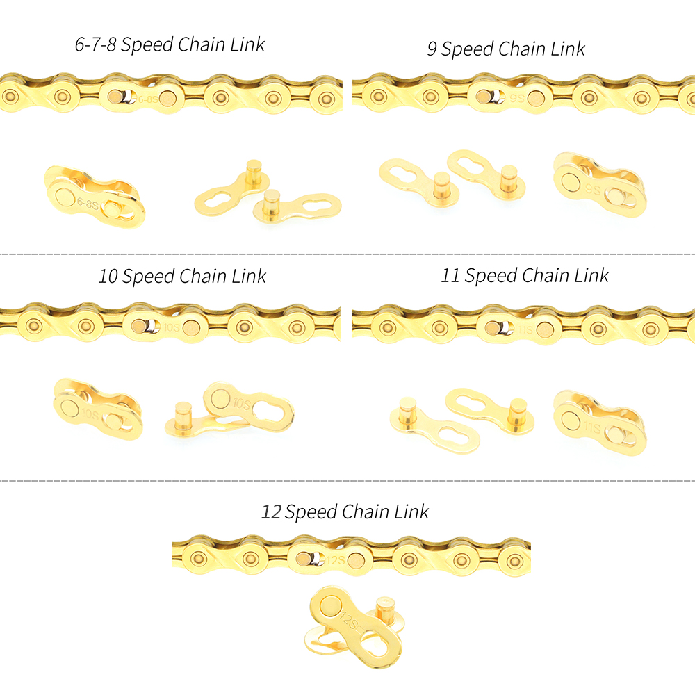 10pcs 6/7/8/9Bicycle Chain/10/11/12 Speed Bicycle Chain Connector Lock Bicycle Chain Connecting Quick Link
