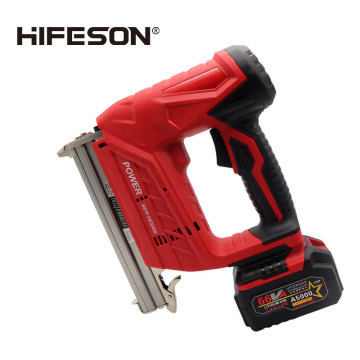 HIFESON Wireless Electric 1022J Nail Guns 1500/3000MA Nailer Stapler Tools for Furniture Frame Carpentry Wood working