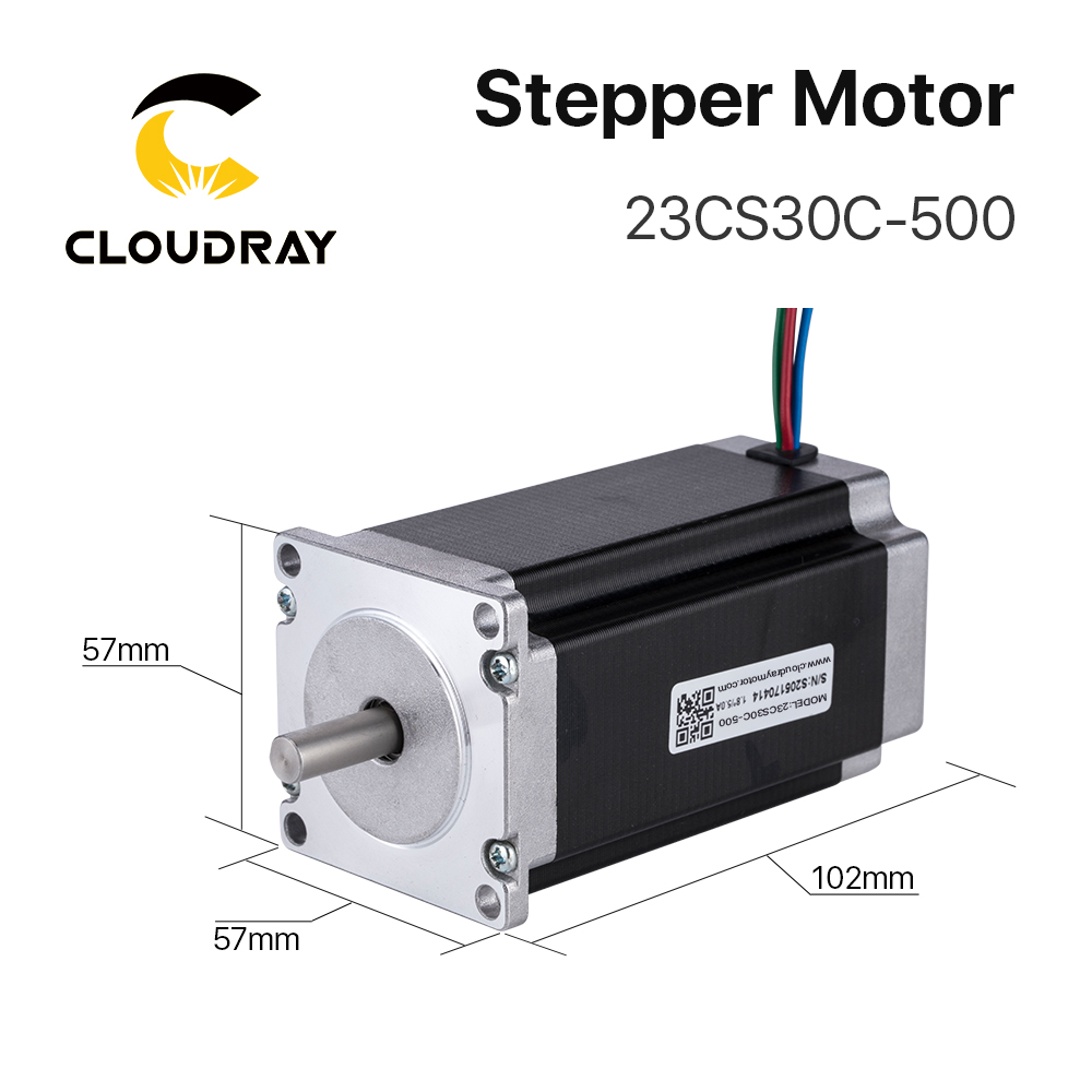 Nema23 Stepper Motor 57mm 2 Phase 300Ncm 5A Stepper Motor 4-lead Cable for 3D printer CNC Engraving Milling Machine