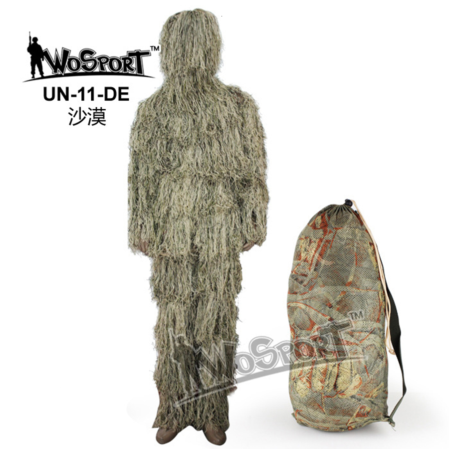 Wosport camouflage uniform outdoor hunting suit military tactical camouflage sniper suit men's breathable wear