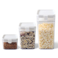 Plastic Airtight Food Container Sealing Storage Canister with Lid Cereal Seasoning Jar Sealed Flour Tank Kitchen Supply Stocked