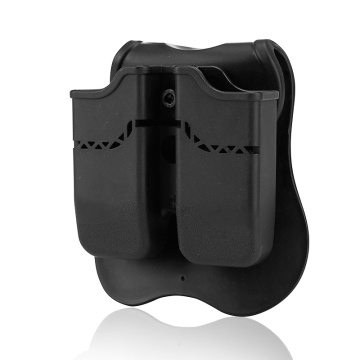 Tactical Detachable Pistol Double Magazine Pouch for Glock 17 19/Colt 1911/Beretta M9 PX4 Hunting Holster Dual Belt Pouch Case