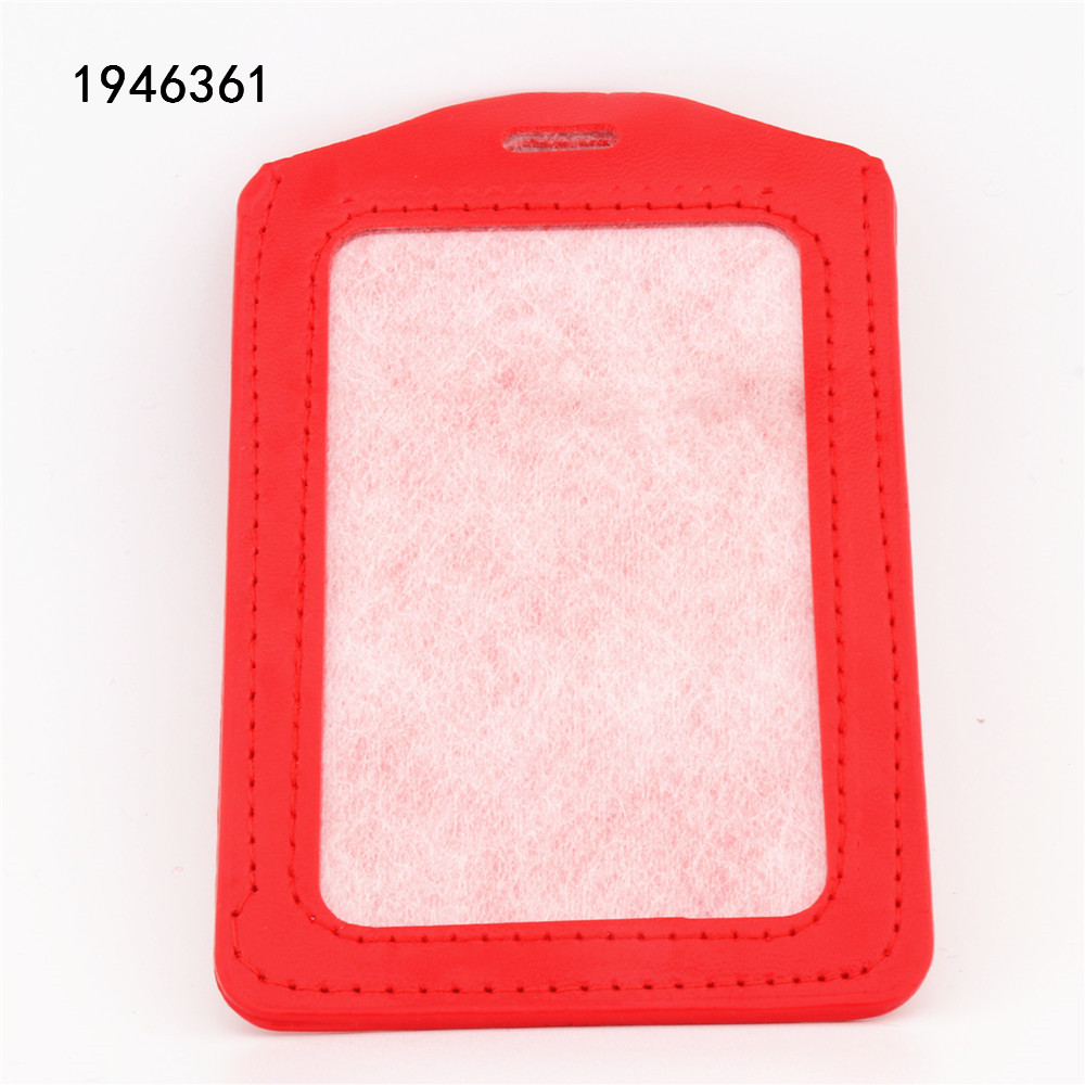 High quality 619 PU Material Horizontal and verticall Badge Holder Accessories School student office ID Bank Card Bus Card