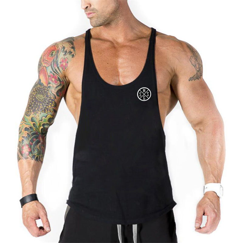 Brand Fitness Clothing Y back Bodybuilding shirt Gyms Tank Top Men Sportwear undershirt Muscle Vests Cotton Singlets Tanktop
