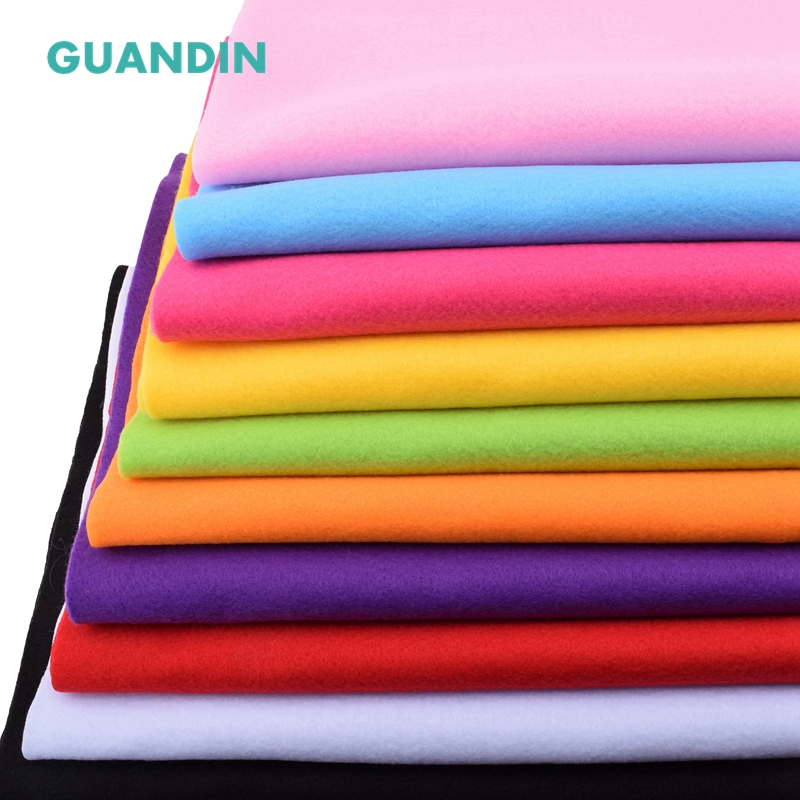 GuanDin,Soft Felt Cloth/Polyester Nonwoven Fabric/Thickness 2mm/for DIY Sewing Toys,Crafts Dolls/1pcs in 1 pack/45cmx90cm