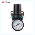 AR2000-02 G1/4'' SMC Type Pneumatic air pressure regulator air treatment units W Fittings connector