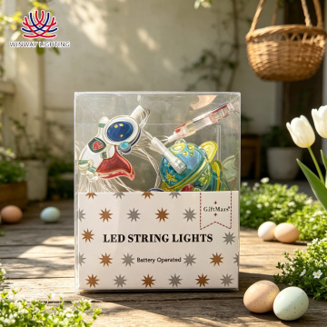 Rocket and Astronaut String Lights, 10L