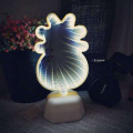 Xsky Night Light Tunnel Lamps Infinity Mirror Lights LED Night Lamp Cute 3D Heart Creative Novelty Cactus Unicorn For Home Led