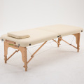70cm Wide 2 Fold Comfort Wood Massage Table Bed W/Carry Case Salon Furniture Folding Portable Thai Spa Massage Table Tattoo Bed