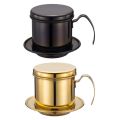 Vietnam Coffee Filter Pot Pour Over Dripper Brewing Single Cup Brewer Press Percolator Home Kitchen Coffee Making Appliance