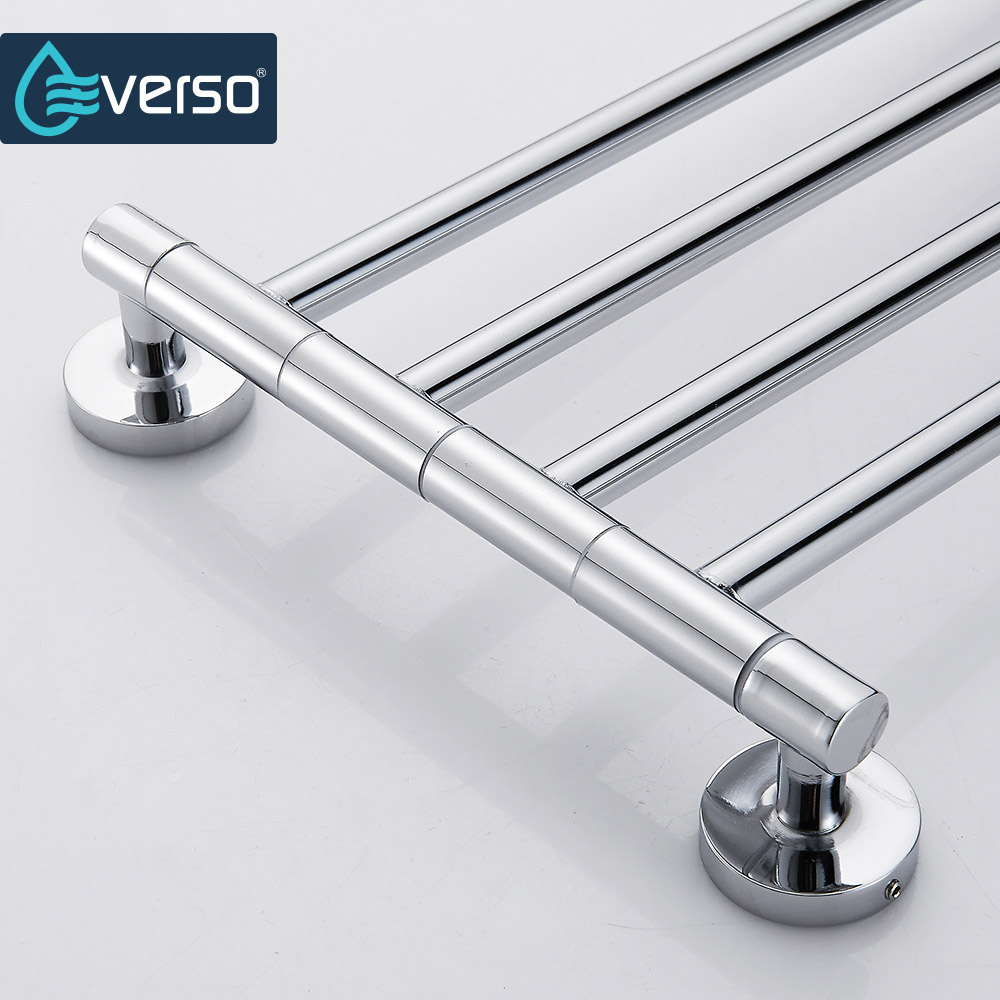 Everso Stainless Steel Towel Bar Rotating Towel Rack Bathroom Kitchen Wall-mounted Towel Polished Rack Holder Hardware Accessory