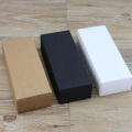 10pcs/lot 10 Sizes Kraft Black White Paper Box Blank Paper Gift Packaging Box Cardboard Box With Lid Gift Large Carton Boxes