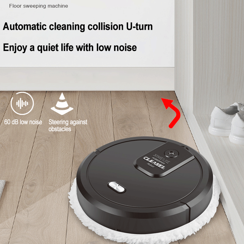 Household Wet and Dry Robot Vacuum Cleaner Multifunctional Humidifying Spray Low Noise Wireless Vacuum Cleaner Mop