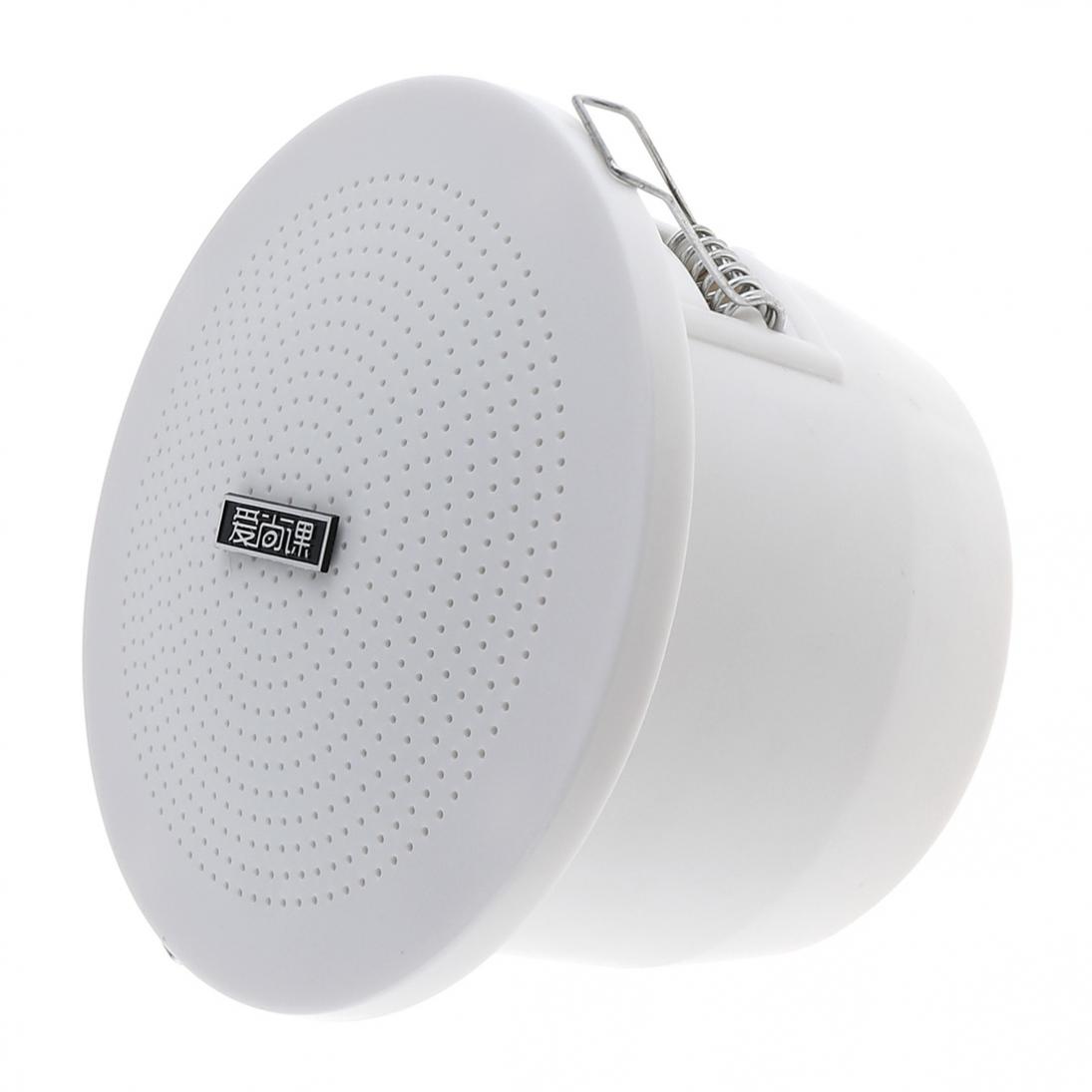 2pcs/lot KS-813 3 Inch 3W Fashion Waterproof Radio Ceiling Speaker Public Broadcast Speaker for Home / Supermarket / Restaurant