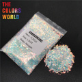 TCR321 White Iridescent Rainbow Hexagon Shape Nail Glitter Nail Art Decoration Body Glitter Eye Shadow Makeup Face Paint DIY