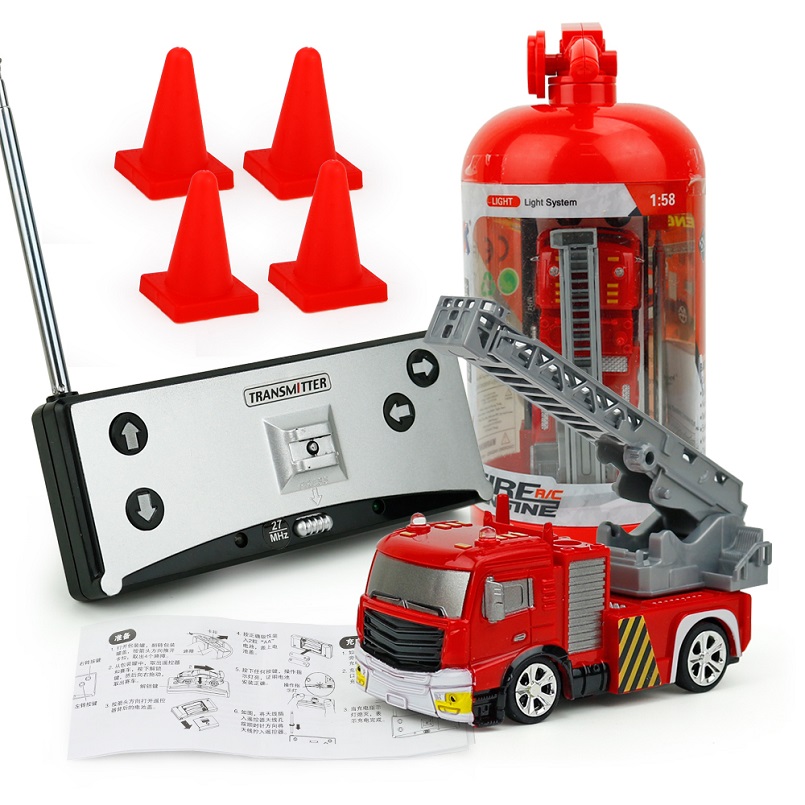 1:58 Remote Control Fire Truck Toys RC Truck Firetruck Juguetes Fireman Sam Vehicles Car Music Light Cool Toys Gifts For Kids