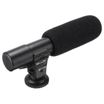 3.5mm External Stereo Microphone Mic For Canon Nikon DSLR Camera DV Camcorder
