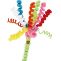 100PCS 30cm DIY Handmade DIY Craft Chenille Stick Pipe Cleaner Kids Toys Artificial Flowers Colorful Plush Iron Wire Flocking