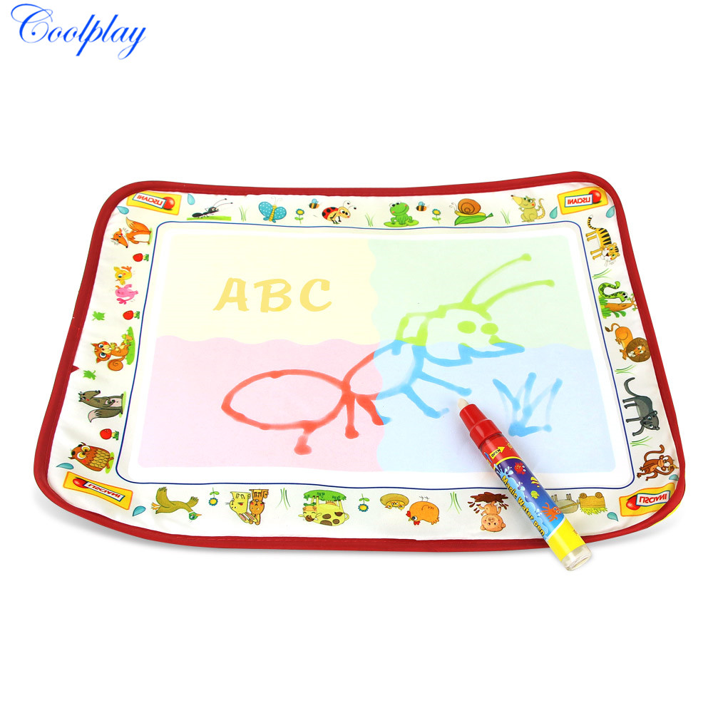 39*29cm Magic Water Drawing Mat & a Pen Water Doodle Mat Painting Water Coloring Books Educational Toy For Kids toys