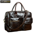 Men Genuine Leather Travel Business Briefcase 16" Laptop Case Professional Executive Portfolio Organizer Messenger Bag B331