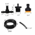 20M Automatic Garden Watering System Kits Self Garden Irrigation Watering Kits Micro Drip Mist Spray Cooling System w/25 Nozzle