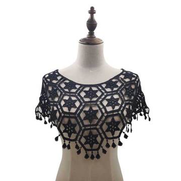Modern Fashion Lace Collar 3D cotton Fabric Trim ribbon DIY Embroidery dubai Applique Sewing guipure wedding Neckline decor