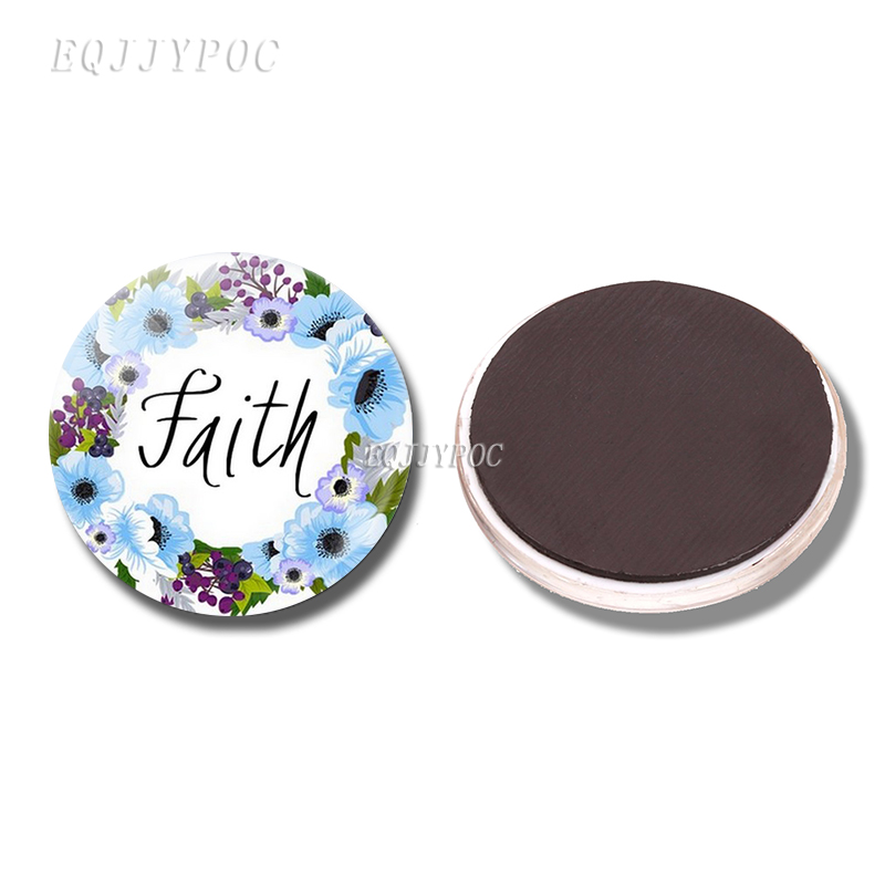 Holy Bible Verse Sticker Fridge Magnet "believe" "faith" Scripture Refrigerator Magnetic Decor To Christian Religion Gifts