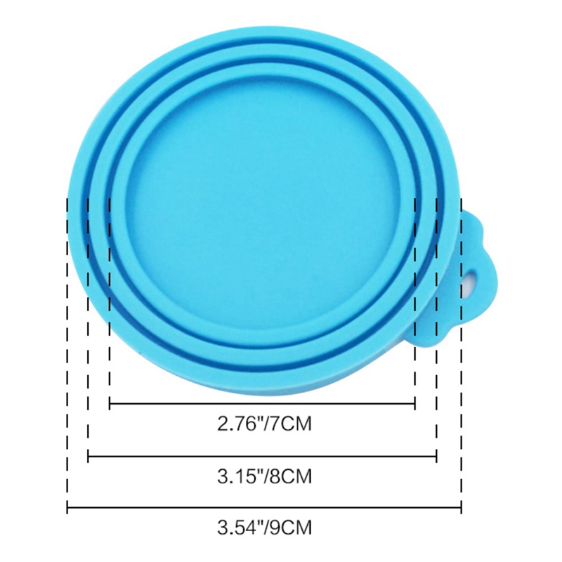 Silicone Canned Lid Sealed Feeders Food Can Lid for Puppy Dog Cat Storage Top Cap Reusle Cover Lid Health Pet Daily Products