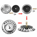 Stainless Bathroom Sink Filter Hair Catcher Stopper Anti-blocking Kitchen Sink Strainer Drain Cover Bathtub Shower Drain Hole