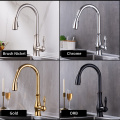 Black Pull Out Kitchen Sink Faucet Single Handle Chrome Taps Kitchen Tap 360 Swivel Water Mixer Tap Single Hole Water Mixer Taps