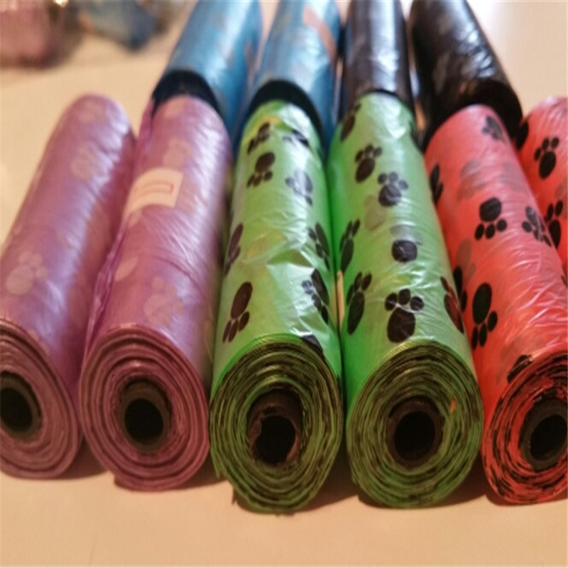 New Hot 10Roll=150PCS Degradable Pet Dog Waste Poop Bag With Printing Doggy Bag Shit Picking Bags Wholesale