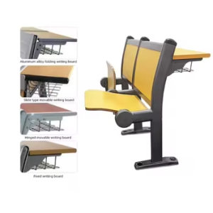 Wood Lecture Hall Desk and Chair