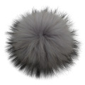 5pcs/lot DIY 13cm 15cm Raccoon Fur Pompoms for Knitted Winter Hat Cap Real Fox Pom Poms For Beanies Scarves Real fur Pompons