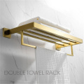 Bathroom Hardware Set,SUS304 Stainless Steel Bathroom Hardware Set Brushed Gold Bathroom Hardware, Gold Bathroom Towel Rack