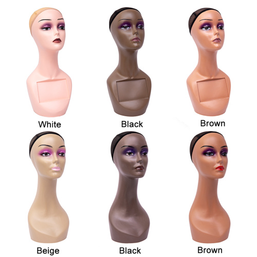 Long Neck Wig Head Half Body Mannequin Head Supplier, Supply Various Long Neck Wig Head Half Body Mannequin Head of High Quality