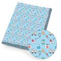Polyester Cotton Fabric Protection Theme Nurse Cap Printed Fabric DIY Sewing Cloth Home Textile Garment 45*145cm 80 g/ Pc IBOWS