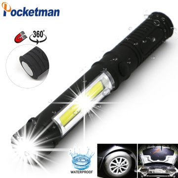 Magnetic Base 2000Lumens Mini Portable lanterns Working Inspection Torches COB LED Multifunction Maintenance flashlight