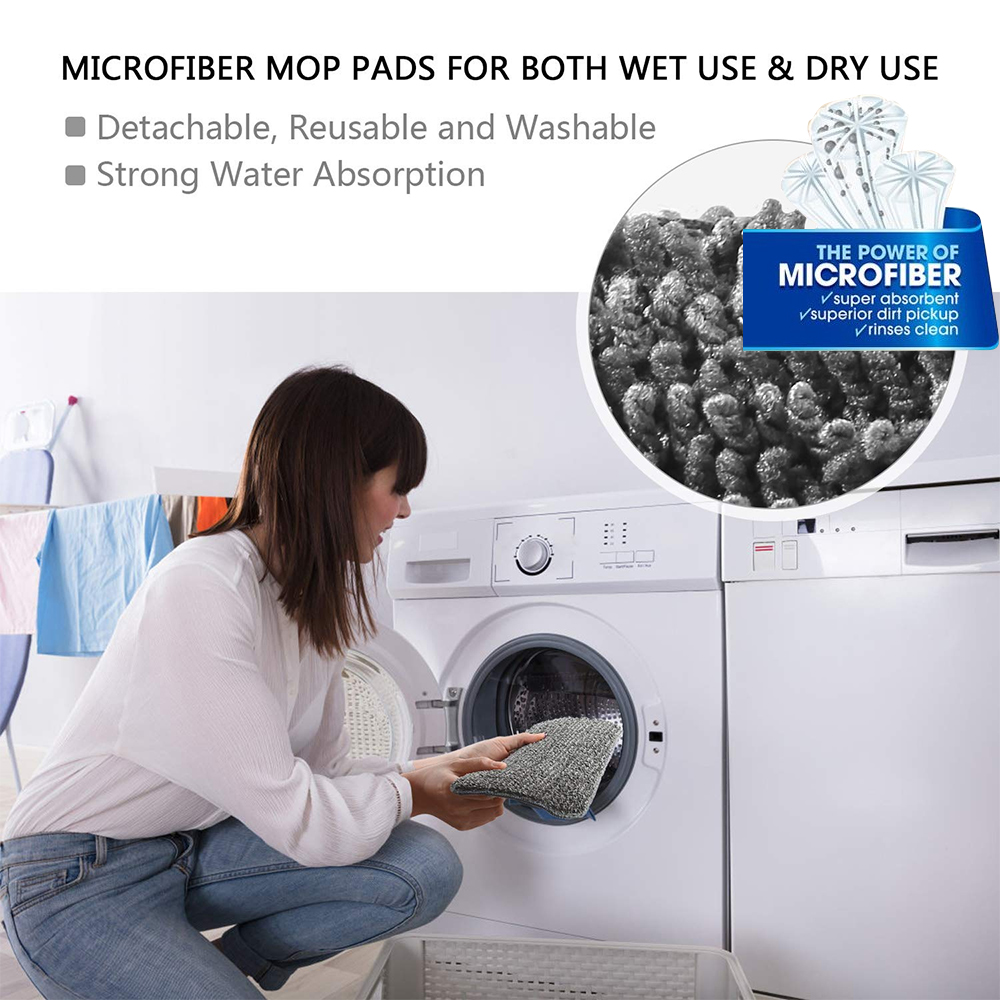 Cleaning Mop Hand Free Self Wringing Microfiber Flat Floor Mop Kit Dry And Wet Spray Mop For Hardwood Floor Laminate Wood Tile