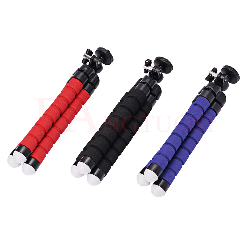 FANGTUOSI Mini Flexible Sponge Octopus Tripod For IPhone xiaomi bendable Mobile Phone Smartphone Tripod For Gopro 8 7 Camera