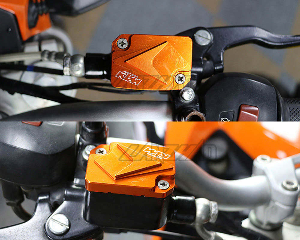 Orange Motorcycle Front Brake Reservoir Fluid Tank Cover CNC Aluminum Modified Accessories for KTM Duke 250 390 2017 2018 2019