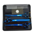 8" titanium dog grooming scissors kits animal groomers curved scissors curved shears pet scissors trimming dog cat hair clippers