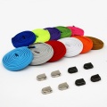 1 Pair No Tie Shoe laces Elastic Shoelaces Simple Quick Clip Flat Shoelace Kids And Adult Unisex Lazy laces