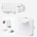 Wall-Mounted Storage Rack Plastic Free Perforated Hole Board Wall Bathroom Kitchen Storage Partition Rack Storage Rack